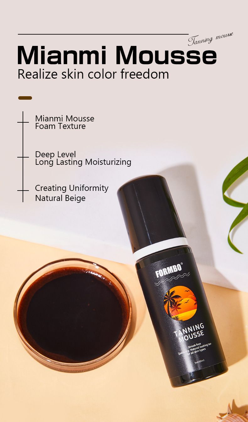 FORMBO Tanning Mousse Strand Udendørs Solfri Selvbruner Hud Bronze Hvedefarve_voghion.com
