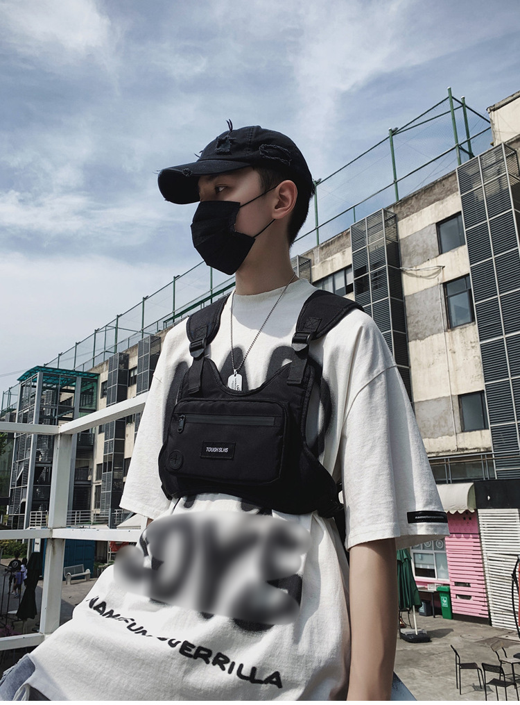 Borsa tattica alla moda, borsa da appendere al petto, borsa da lavoro, gilet da esterno, borsa da petto esterna alla moda e multifunzionale per uomini e donne_voghion.com