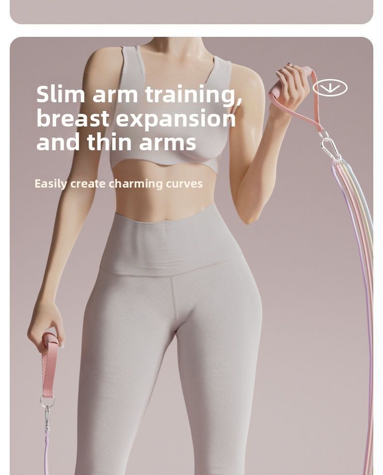 Body Shaping Yoga Multifunctional Opening Back Elastic Band Resistance Device Shoulder Beauty Fitness Training Home Use_voghion.com