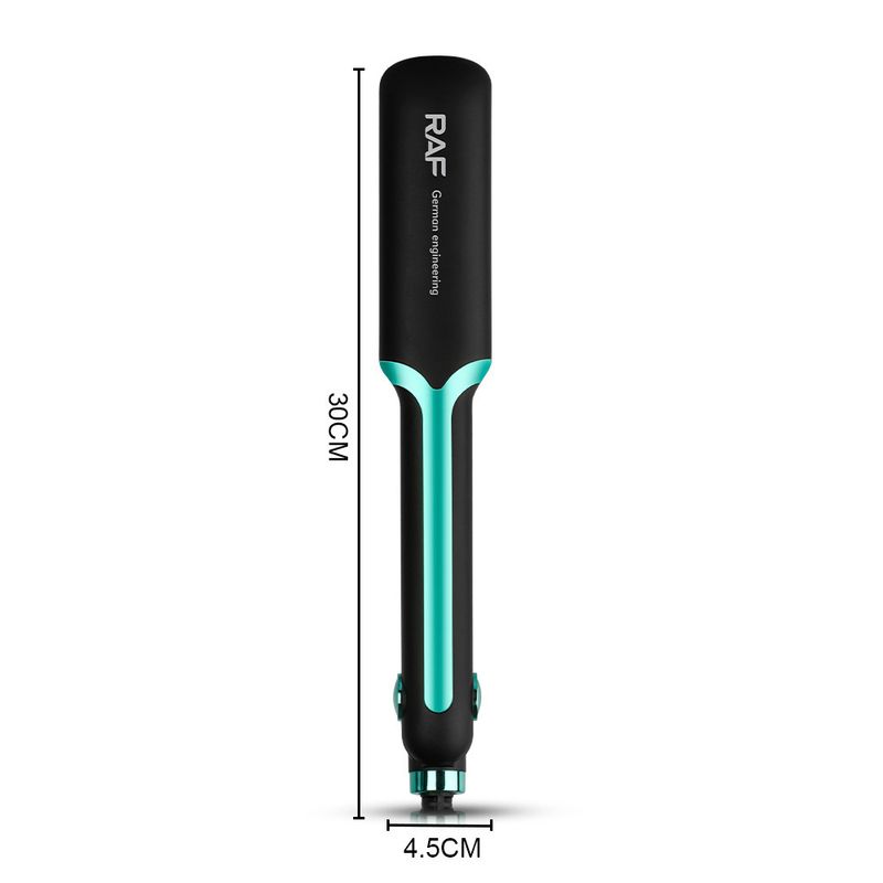 RAF Hair Straightener And Curler 2 In 1, Negative Ion Technology For Shiny Frizz-Free Hair, Ceramic Plates For Root Lifting & Volumizing, Dual Voltage For EU Travel_voghion.com