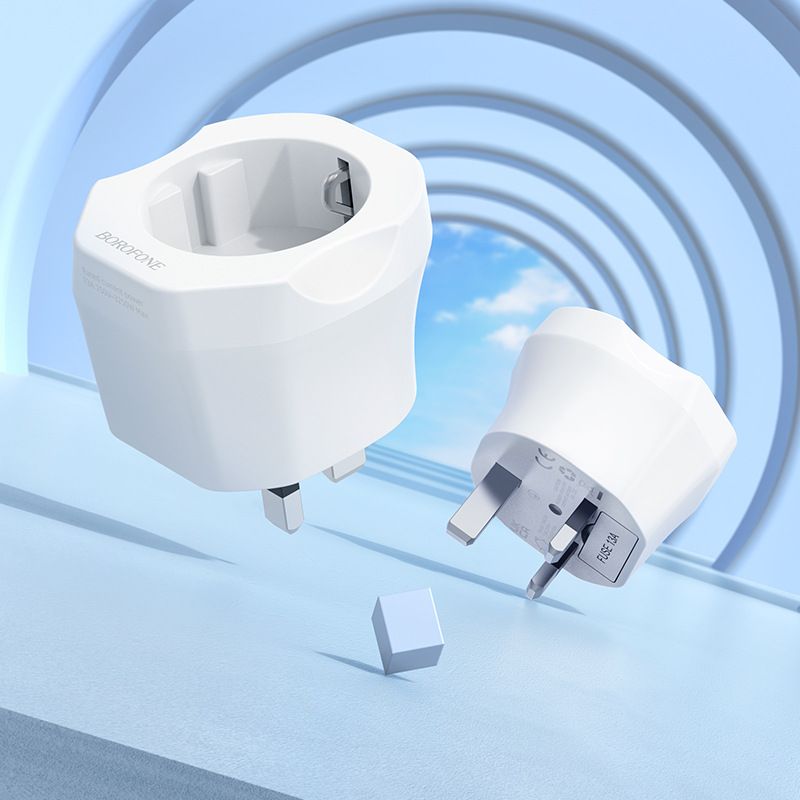 Adapter za polnilnik telefona Music Festival BAC6B iz Združenega kraljestva v EU vtičnico_voghion.com