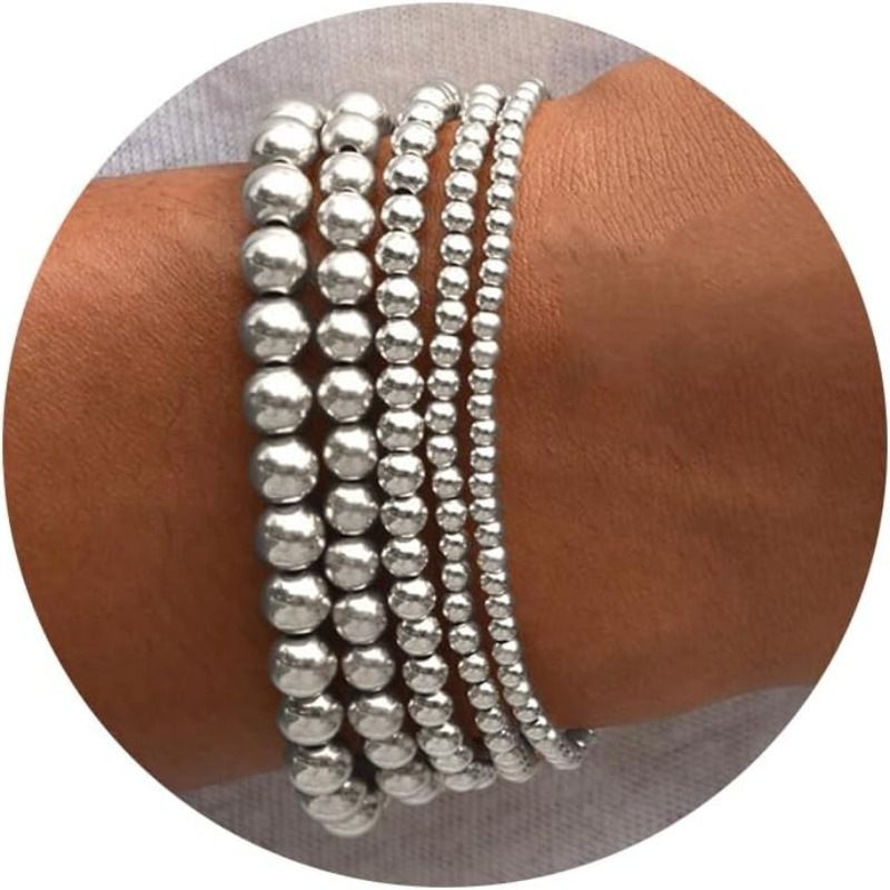 Light Luxury Set Couple Beach Style CCB Beaded Bracelet Combination Jewelry_voghion.com