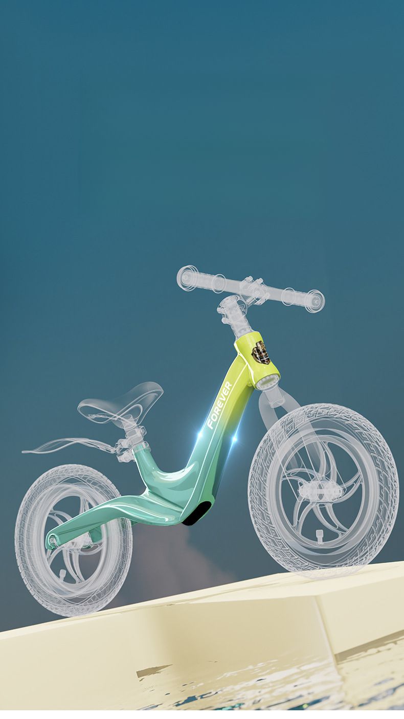 Bicicletta due in uno scorrevole senza pedali Forever Children's Balance 1-2-3-6 per bambini dai 5 agli 8 anni_voghion.com