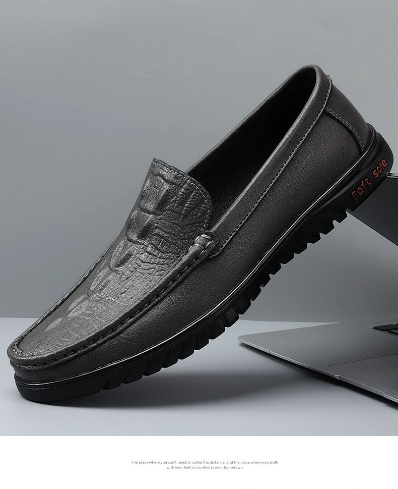 Lässige Herrenschuhe aus Leder mit Krokodilmuster, weiche Sohle, bequeme Überschuhe, bequeme Mützen, Fahrschuhe, Dad-Schuhe_voghion.com
