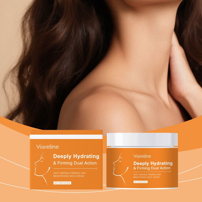 VIARELINE Moisturizing Cream Gentle Hydration Nourishing Neck Contour Skin Elasticity Daily Care_voghion.com