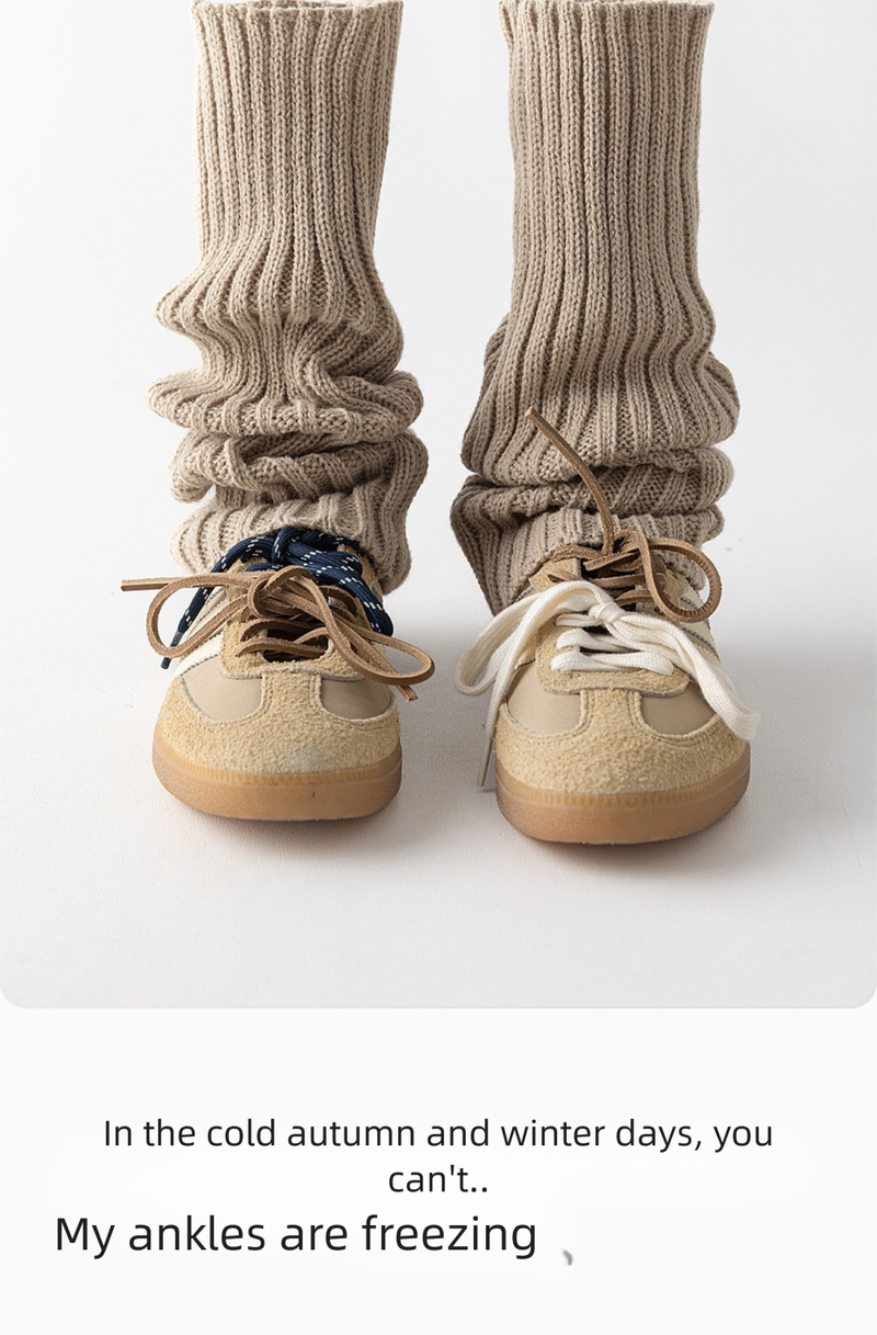 for Women, Slouch Autumn And Winter, Pair With Loafers, JK Leg Warmers, Calf Socks, Slimming Y2K Hot Girl Knitted Socks_voghion.com