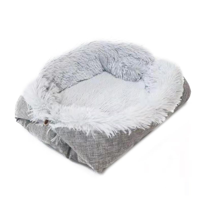 Auto Haustier Dual-Use Hund Lange Plüsch Katzenbett Matte_voghion.com
