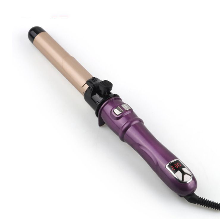 Ferro arricciacapelli elettrico completamente rotante TK, automatico, non dannoso per le onde grandi, strumento per lo styling dei capelli_voghion.com