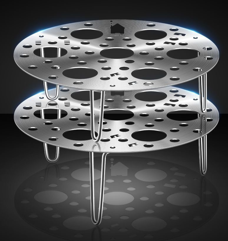 Dampfgarer aus Edelstahl für den Haushalt, multifunktional, wasserdicht, hochbeiniger Topf, kleines Eier-Dampfgestell_voghion.com