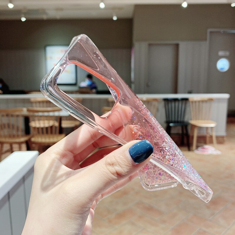 Pailletten Glitter Siliconen Case Voor OPPO F19 Pro + F17 F9 F11 Pro Crystal Shockproof Cover OPPO A36 A96 a73 A74 A93 A94 A95_voghion.com