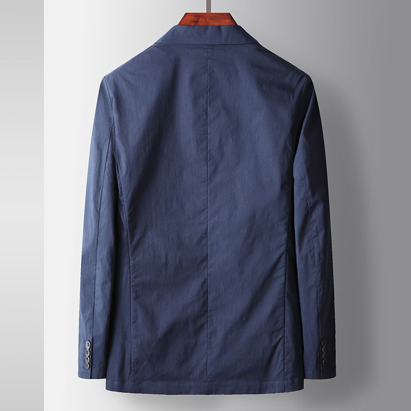 CT Homme Printemps Automne 2025 Nouveau Tissu En Lin Costume Simple D'affaires Veste Décontractée Jeunesse Sans Repassage_voghion.com