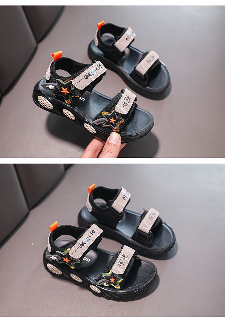 Sandalen Neue 2024 Sommer Bequeme Jungen Mode Strand Casual Student Velcro Kinderschuhe_voghion.com