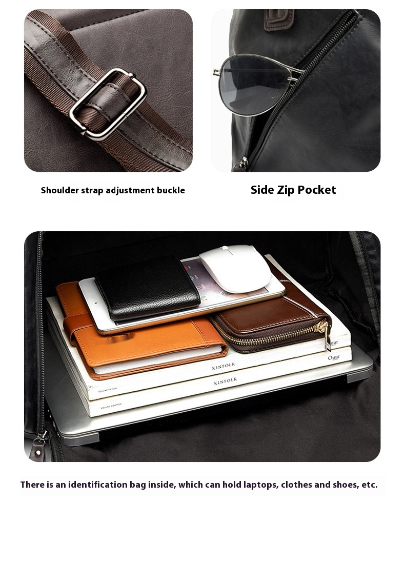 New Men's Travel Shoulder Large Capacity For Shoes Fashionable Fiess Bag Handbag_voghion.com