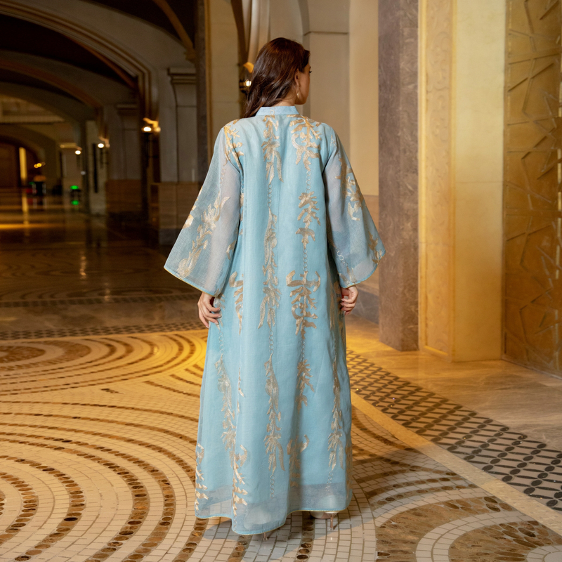 Muslimische Abaya Mit Seilstickerei, Damenrobe, Tradicionell, Modern, Wunderschön, Ramadan_voghion.com