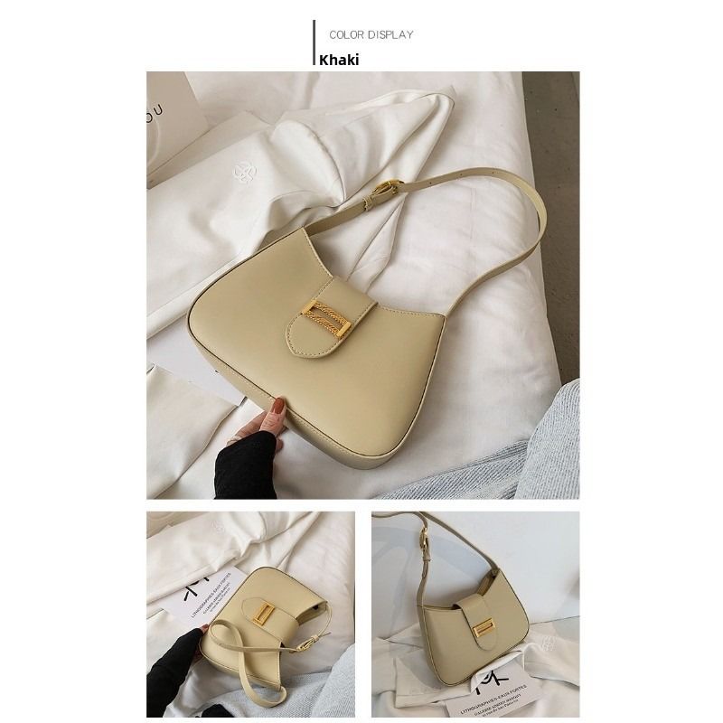 Elegante borsa a tracolla Hobo da donna, classica, piccola, in stile profumato, versatile borsa a mano autunno inverno_voghion.com