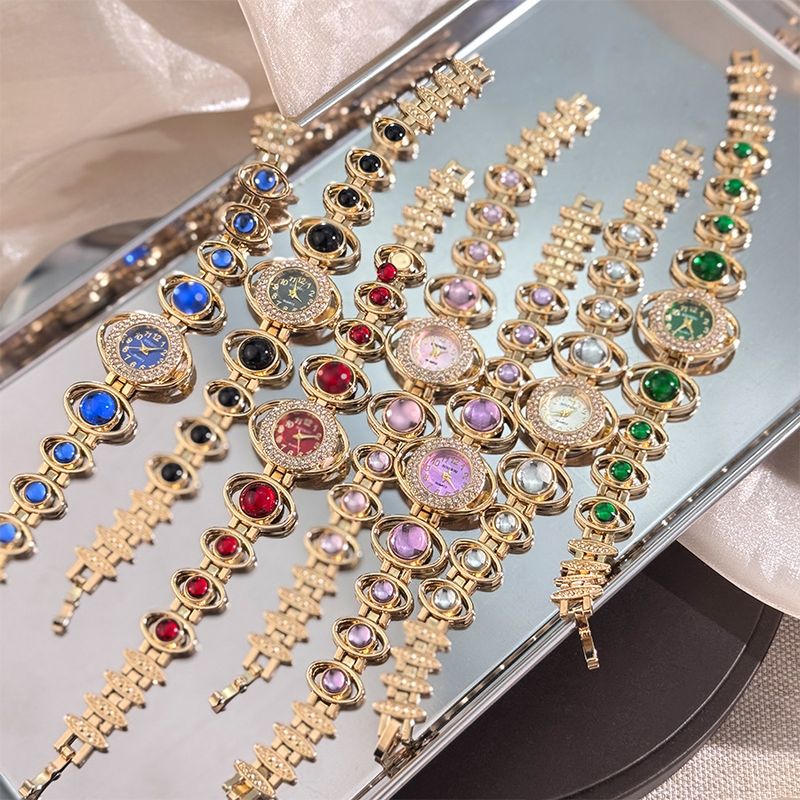 Orologio da donna alla moda, digitale, di lusso, con pietra, semplice, con decorazione a forma di nebulosa, per lavoro quotidiano, compleanno, anniversario, regalo di San Valentino_voghion.com