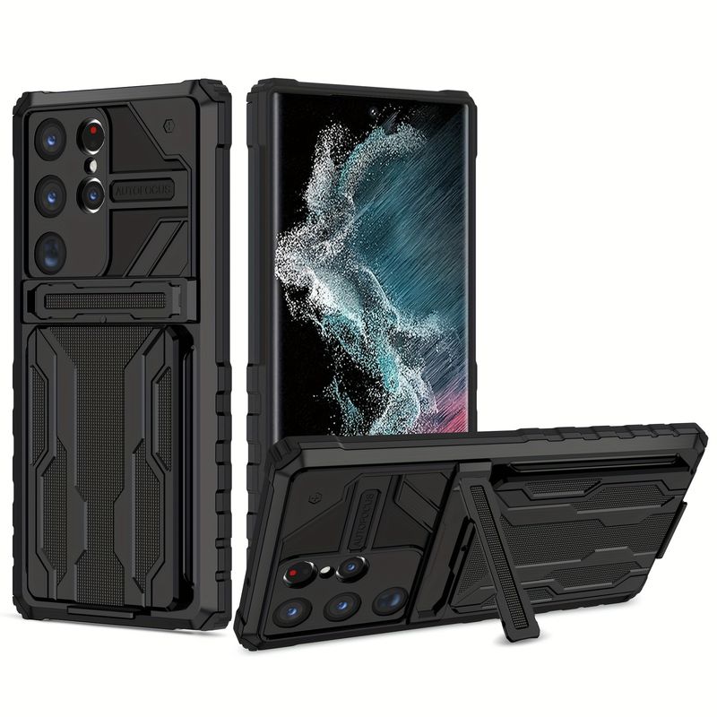 Layer Samsung Galaxy Wallet Case - Fashion Flip Cover with Card Holder & Pouch - Perfect Fit for A53 5G/ A52 5G & S23, S22, S21, S20 Ultra, Plus_voghion.com