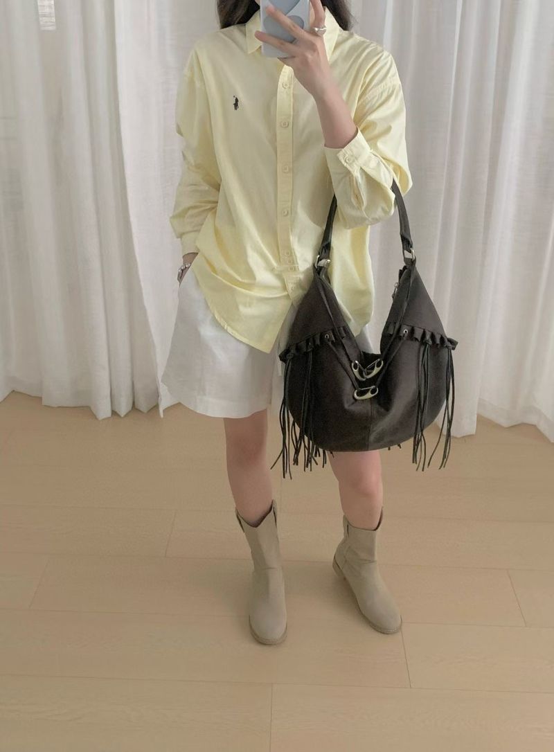 2025 Fall And Winter New Fashion Hundred Hobo Tassel Crescent Velvet Design Zipper Tote Shoulder Bag Casual Daily Personalized Niche Lightweight_voghion.com