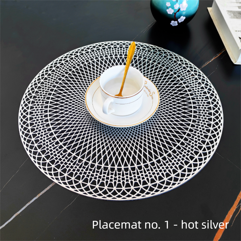 Französischer hitzebeständiger Untersetzer, Ins Home Decoration Photography Prop, High-End-Tisch-Wärmedämmmatte im europäischen Stil_voghion.com