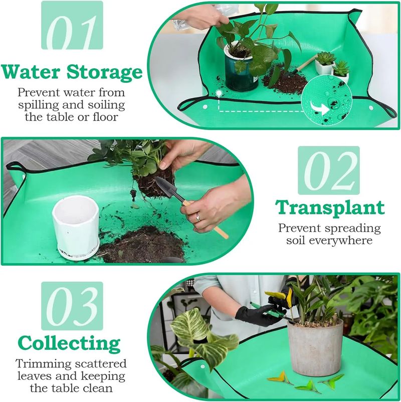Reusable Potting Mat - Thickened Waterproof Soil Catcher For Indoor Plants EU Garden Tool_voghion.com