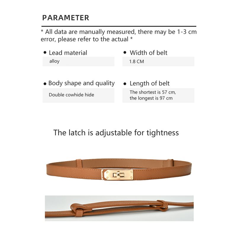 VROČ usnjen tanek pas Ženski modni dodatki za priložnostne priložnostne dodatke Oblikovanje steznika Gotski korejski korzet Nastavljiva kovinska zaponka_voghion.com