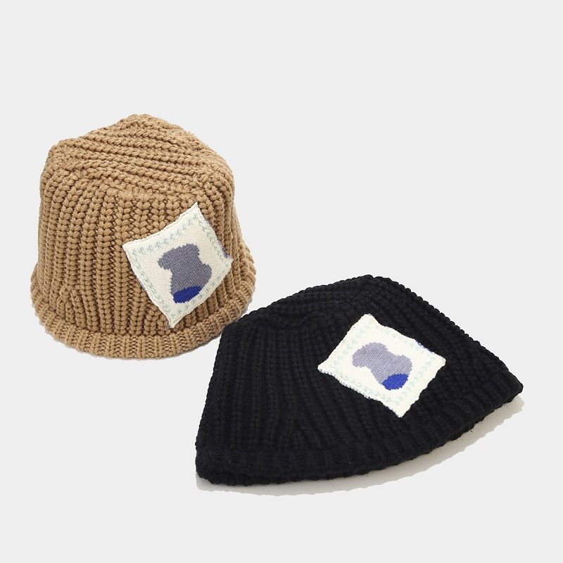 Cloth Knitted Women's Autumn And Winter Hand-hooked Thick Thermal Basin Japanese Niche Face Small Bucket Hat_voghion.com