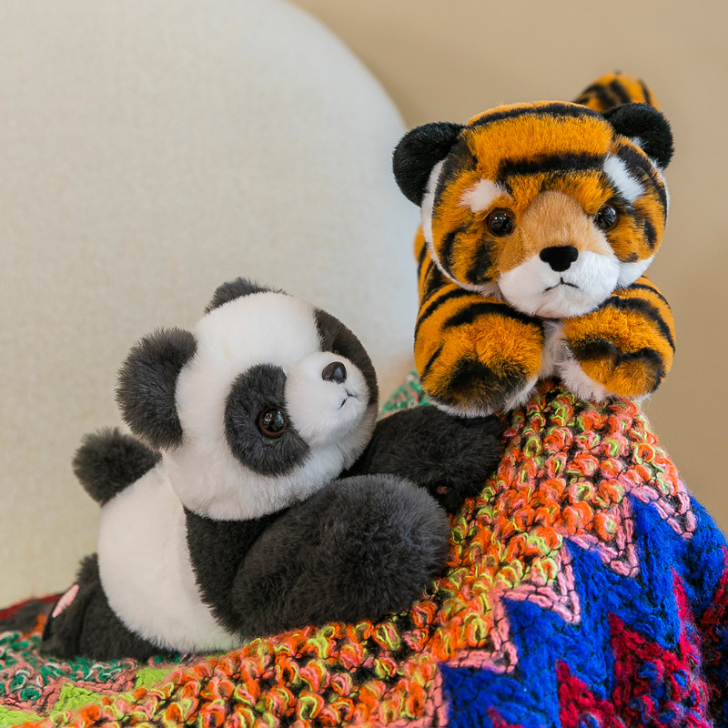 Ny plyslegetøj Tiger Panda Kanin Pop Ring Dukke Dekorativ gave_voghion.com