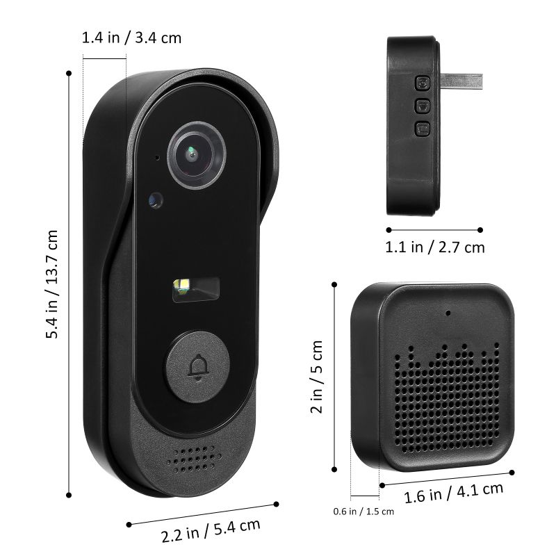 Campanello intelligente Campanelli per la casa Campanello wireless con telecamera_voghion.com