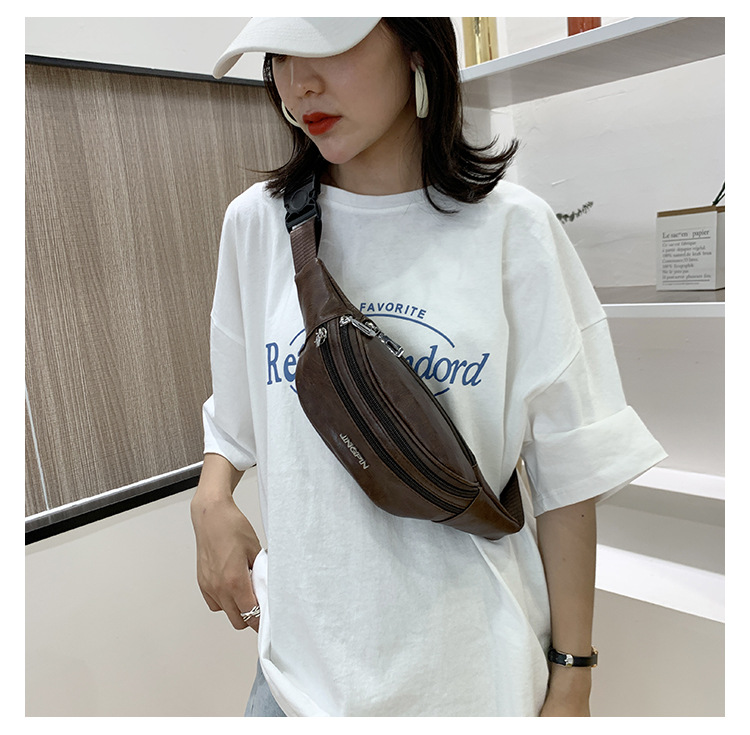 Marsupio da uomo Borsa a tracolla diagonale casual coreana Borsa a tracolla singola multifunzionale per sport all'aria aperta Borsa a tracolla impermeabile in PU Borsa per cellulare_voghion.com