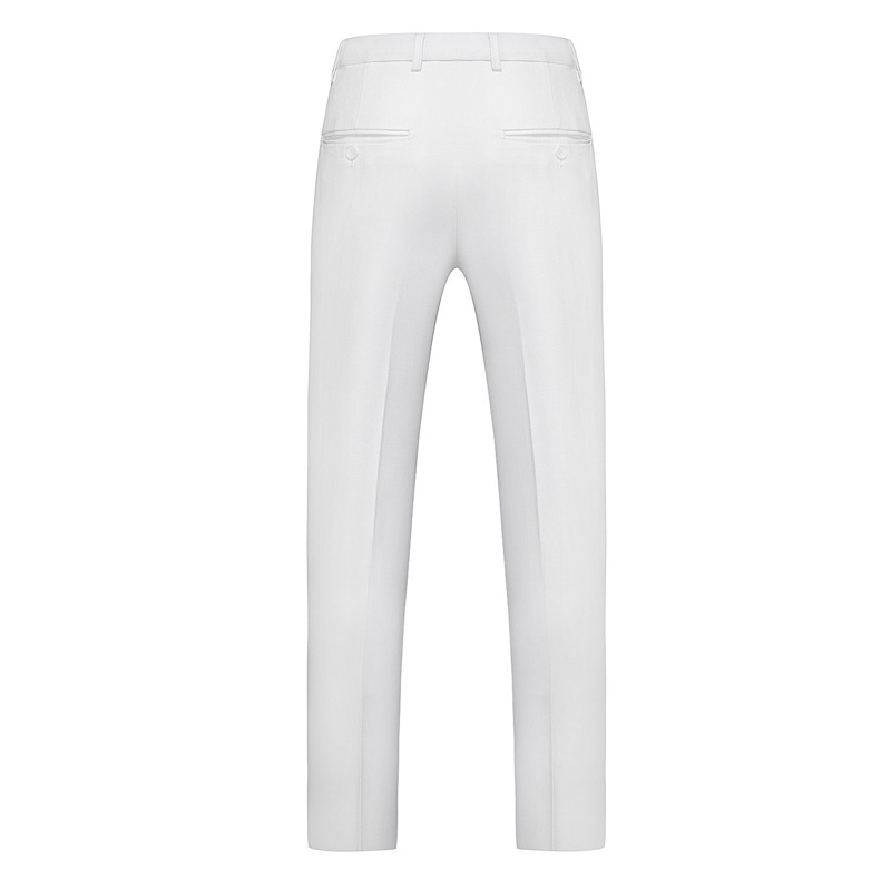 men's suit suit double-breasted solid color large size suit three-piece suit slim groom wedding dress_voghion.com