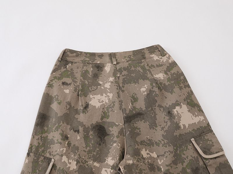 Pantaloni cargo da uomo, larghi, multitasche, casual, mimetici, a gamba dritta_voghion.com