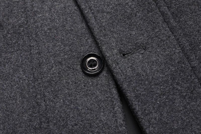 Men's Wool Blend Overcoat – Single-Breasted Long Coat With Belt (30% Wool, Winter-Ready, Business Casual) – Grey/Black/Camel/Navy/Coffee_voghion.com