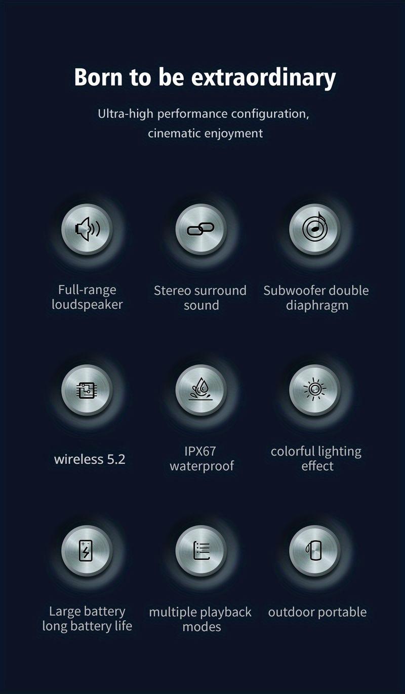 ZEALOT S49 10W BT trådlösa högtalare, bärbar utomhushögtalare för subwoofer Vattentät IPX 7, trådlös högtalare, dubbla_voghion.com
