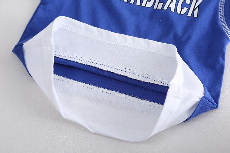 2024 Hot Selling Summer New Boys Matching Solid Color Letter Short Sleeve Shorts Two Piece Set_voghion.com