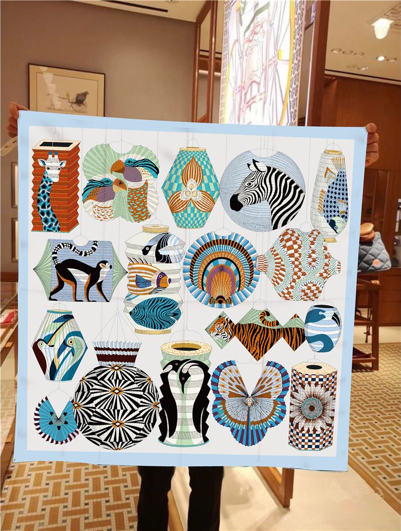 Small square scarves waistbands, women's bands, versatile high-end hair accessories, scarves, fashionable matching with_voghion.com