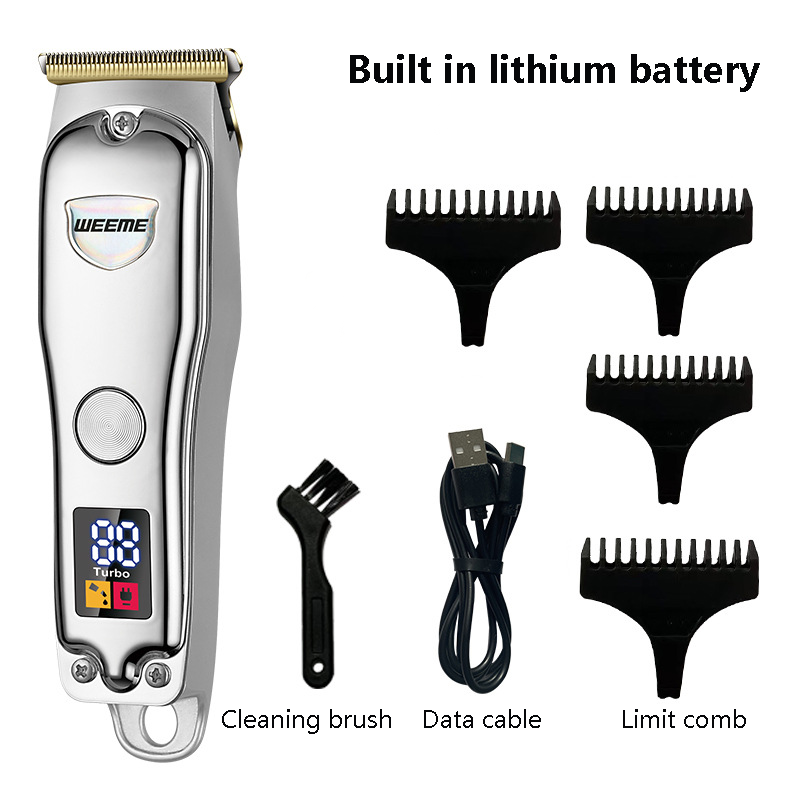2023 New Type Cordless Trimmer Men's Electric Hair Barber Rechargeable Haircutter_voghion.com