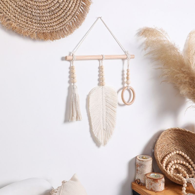 Handgewebter böhmischer Wandteppich, dekoratives Aufbewahrungsregal, ins Schlafzimmer, hängendes Blumenregal, Haarnadelaufbewahrung_voghion.com