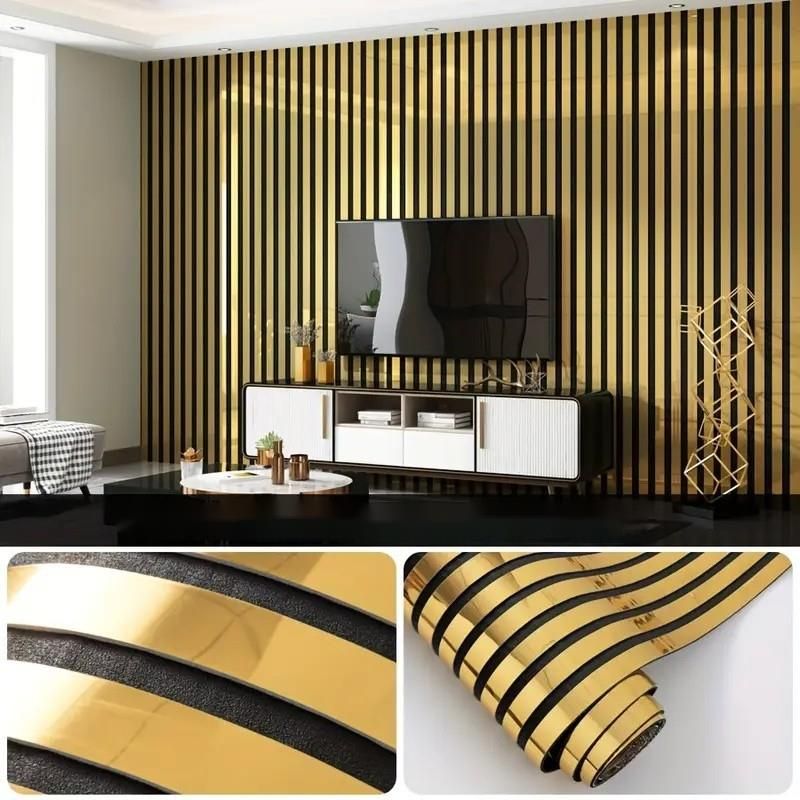 Carta da parati autoadesiva per la ristrutturazione di case in affitto, impermeabile, resistente all'umidità, per pareti di TV_voghion.com