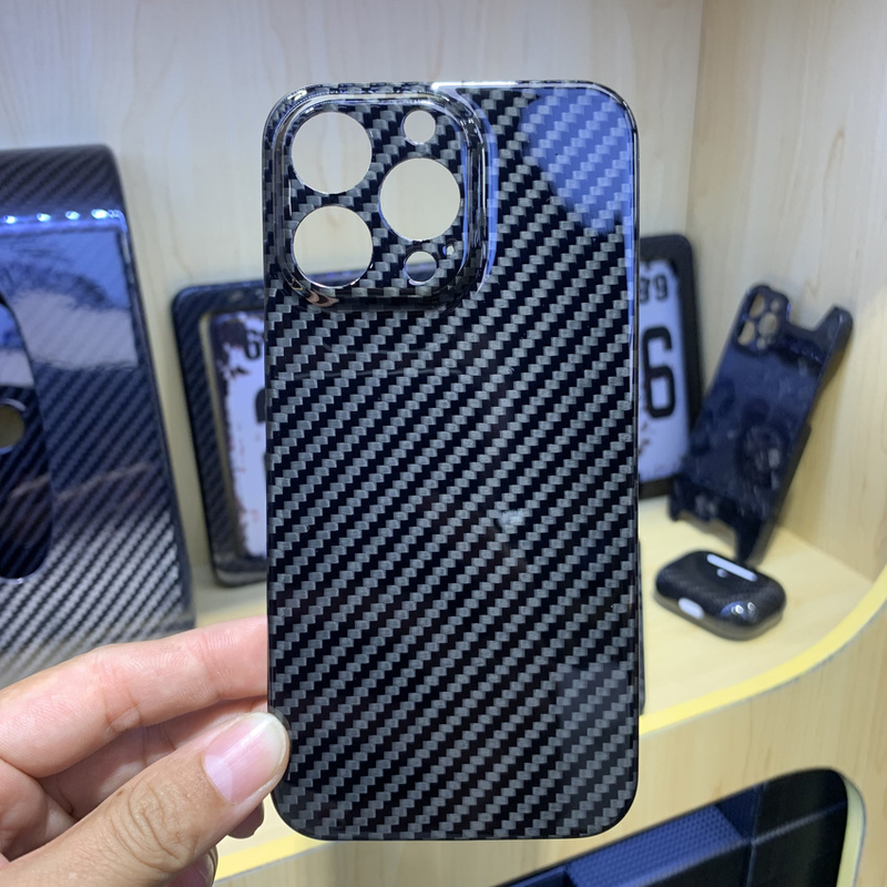 Suitable For Iphone 15 Promax Phone IPhone 13 Aramid Carbon Kevlar Fiber Lightweight Protective Case_voghion.com