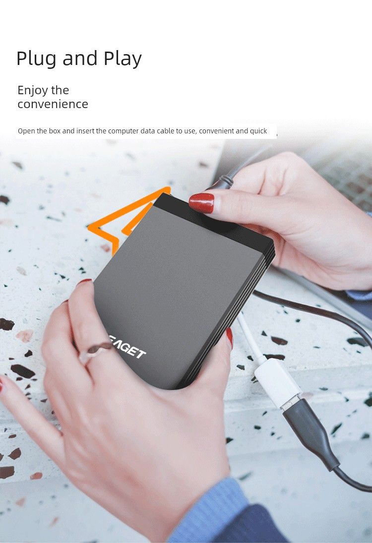Eaget G58pro 2 TB Typ-C 3.1 Hochgeschwindigkeitsübertragung Bewegliche Festplatte für Unternehmen 1 TB_voghion.com