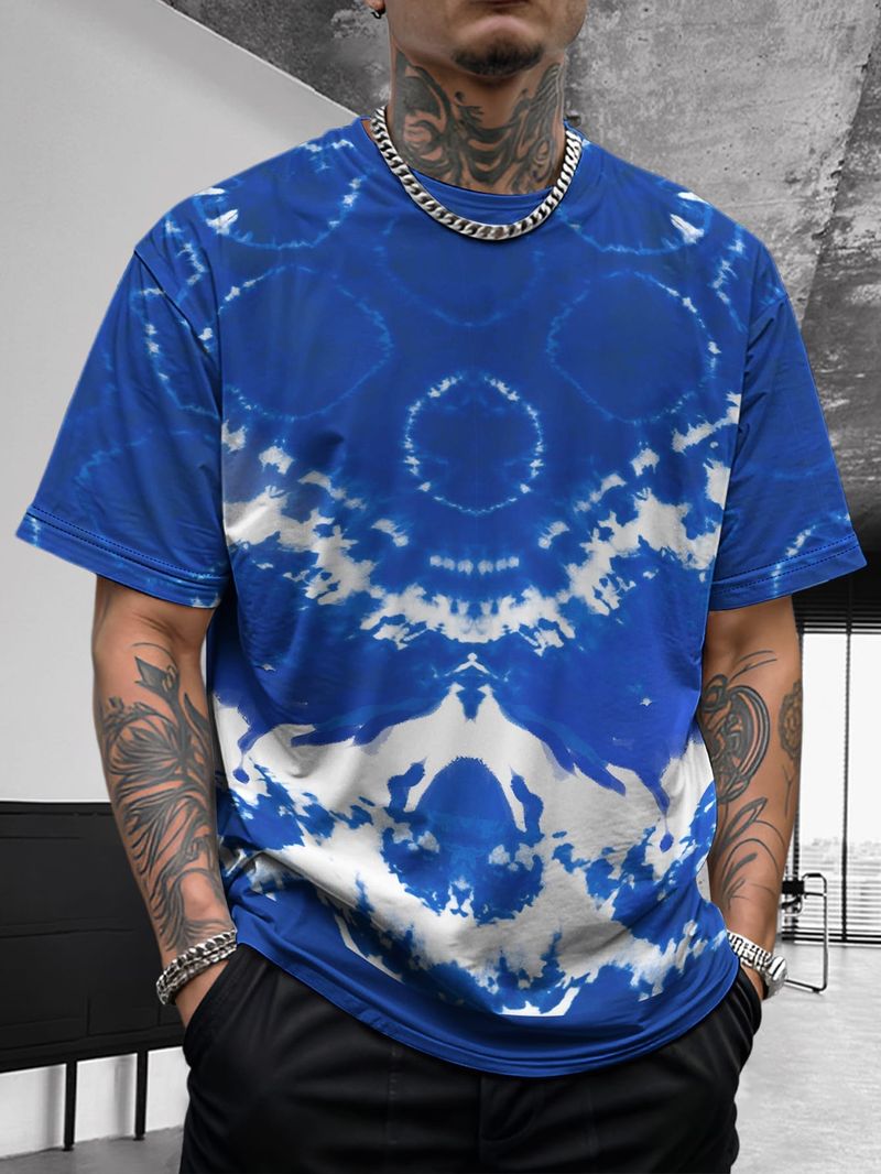 Sommer Neue Herren Kontrastfarbe Street Style Patchwork Mode Lässig Vielseitig Atmungsaktiv Kurzarmhemd_voghion.com