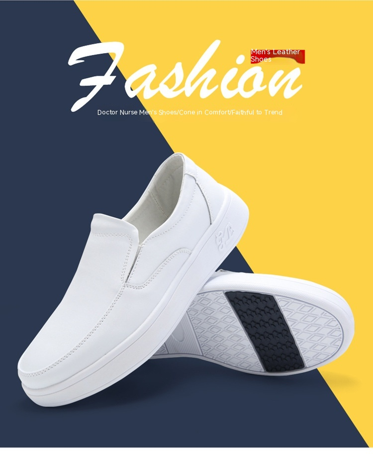 Herren Lederschuhe Tennisschuhe Sneakers Canvas Gummisohle Fußgewölbeunterstützung Bequeme, vielseitige Sneakers_voghion.com