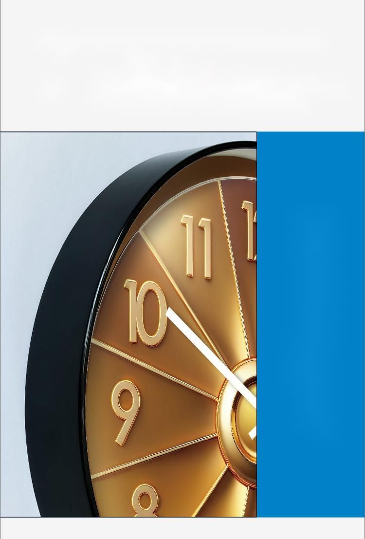 Yipula 7132 Silent Living Room Nordic Home New Model Simple Modern Sweep Second Wall Clock_voghion.com