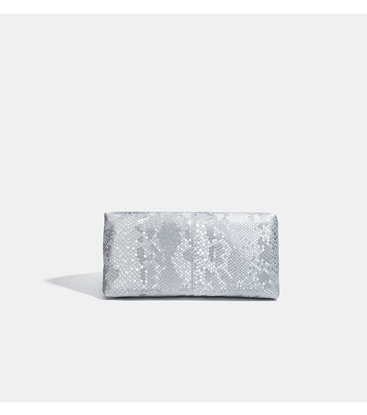 Borsa a tracolla casual da donna, modello coreano a forma di serpente, grande capacità, 2025, nuova, design personalizzato per uso quotidiano._voghion.com