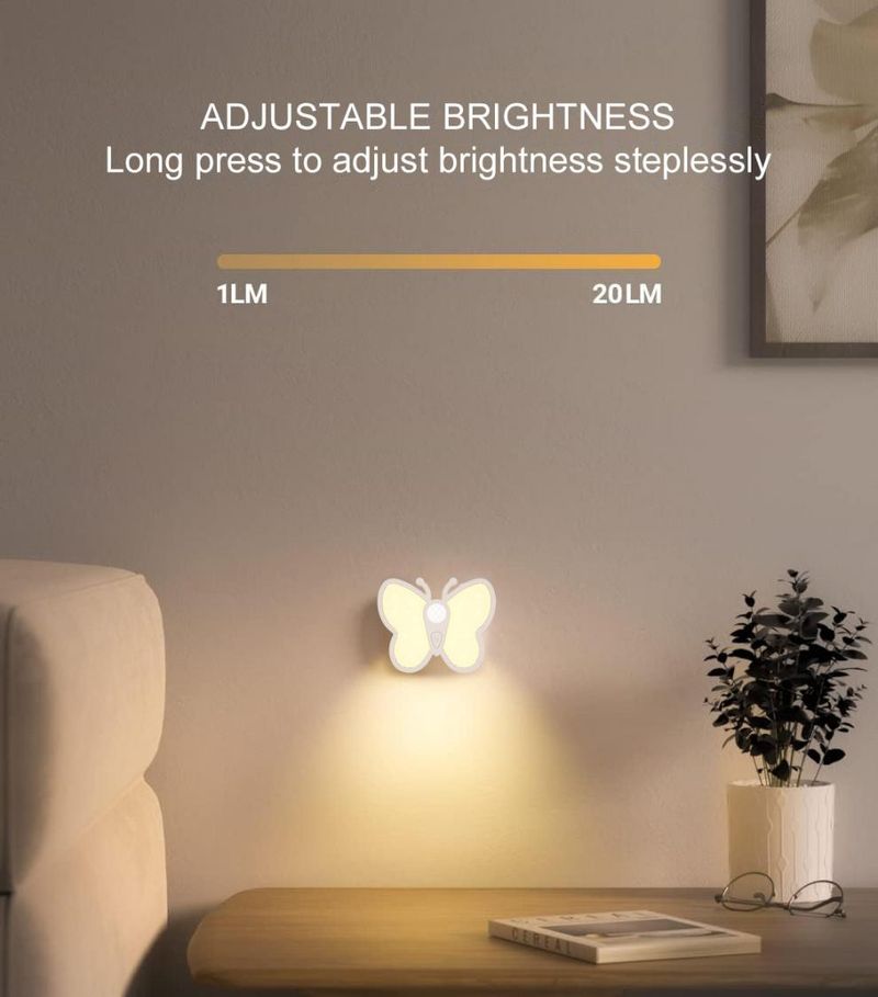 Motion Rechargeable Magnetic Smart Wireless Sensor Night Cat Eye Effect Hallway Stair Light_voghion.com