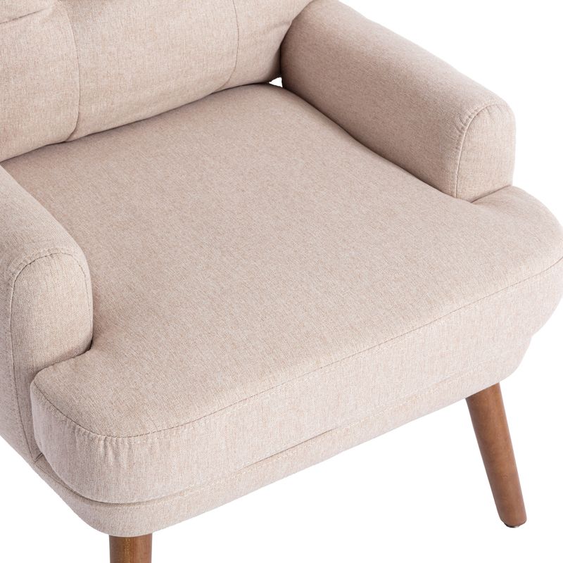 Fauteuil inclinable avec repose-pieds, réglable en 5 positions et rangement latéral, design ergonomique pour le salon_voghion.com