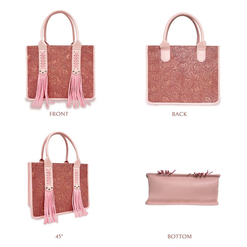 Borsa tote con stampa a nappe, tracolla staccabile, sensazione di alta qualità_voghion.com