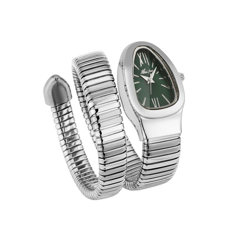 Montre-bracelet enveloppante en forme de serpent MISSFOX pour femme, accessoire tendance et unique_voghion.com
