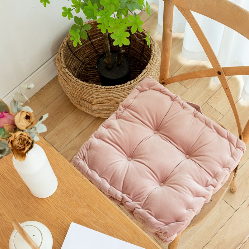 Dutch Velvet Thickened Office Waist Support Beautiful Buttocks Yoga Meditation Seat Dining Chair Cushion Ins Style_voghion.com