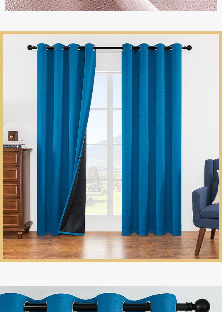 Cortinas de Praga con efecto opacas perforadas para dormitorio y sala de estar_voghion.com